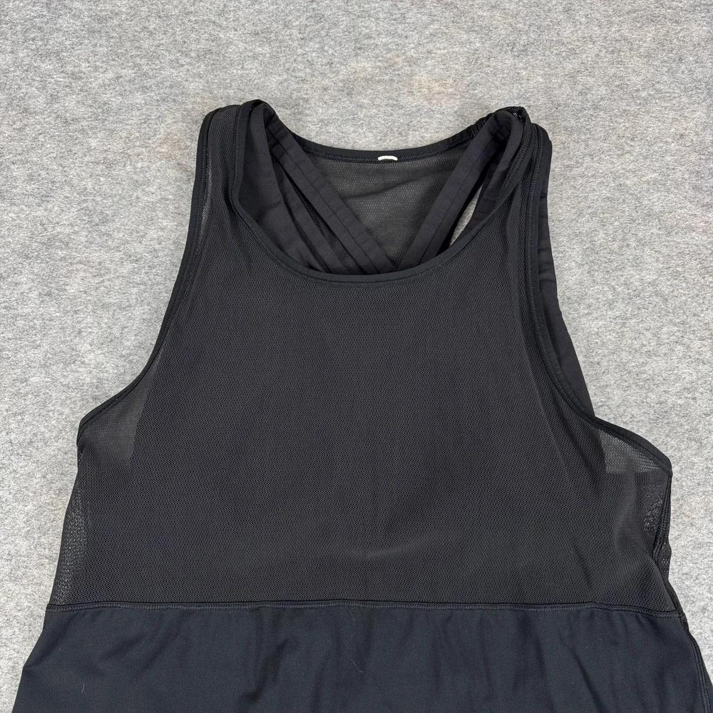 Lululemon Fast As Light 2-In-1 Tank W1NHMS Luxtreme Light Black Womens 10